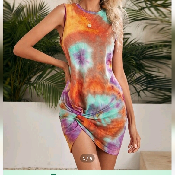 SHEIN Dresses & Skirts - SHEIN TANK Dress/tunic TYE DYE